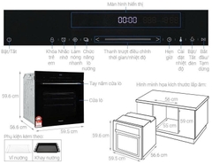 Lò nướng âm Panasonic HL-CX672BYUE 78 lít