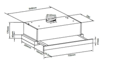 Máy hút mùi âm tủ Canzy CZ H1170AT