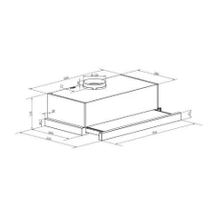 Máy hút mùi âm tủ Canzy CZ H1470AT