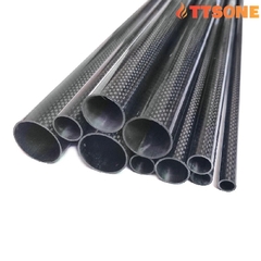 Ống Carbon 3K - Carbon 3K Tube 10mm OD x 8mm ID (1 Mét)