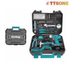 Bộ 128 Món Bao Gồm Máy Khoan TDLI1211 Dùng Pin 12V THKTHP11282