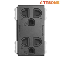 Ổ Cắm Đôi 3 Chấu Có Màn Che PANASONIC WEG15829B-G