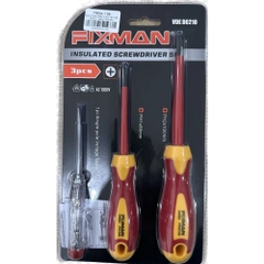Bộ Tua Vít Cách Điện 3 Chi Tiết Fixman VDE D0210 - Chính hãng