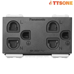 Ổ Cắm Đôi 3 Chấu Có Màn Che PANASONIC WEG15829B-G