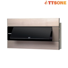 Tủ Điện Âm Tường Mặt Che Trong Suốt 12 Đường Màu Vàng Ánh Kim  PANASONIC BQDX12G11AV