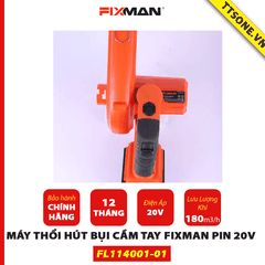 Máy Thổi Bụi Cầm Tay FIXMAN pin 20V FL114001-01 - Chính hãng