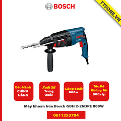 Máy khoan búa Bosch GBH 2-26DRE 800W - Chính Hãng