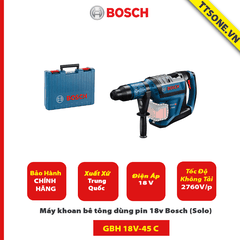 Máy khoan bê tông dùng pin 18v Bosch GBH 18V-45 C (Solo) - Chính Hãng