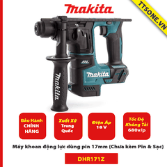 18V Máy khoan động lực dùng pin 17mm Makita DHR171Z (Chưa kèm Pin & Sạc) - Chính Hãng