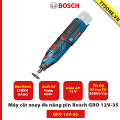Máy cắt xoay đa năng pin Bosch GRO 12V-35 - Chính Hãng