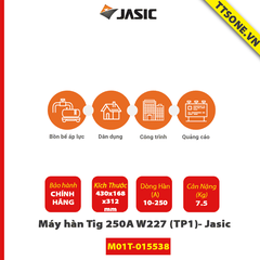 Máy Hàn Tig 250A W227 (TP2)- Jasic - Chính Hãng