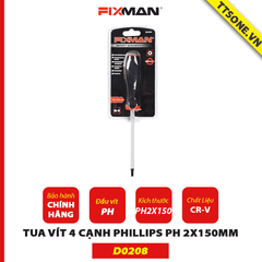 Tua Vít 4 Cạnh Phillips PH 2x150mm Fixman D0208 - Chính Hãng