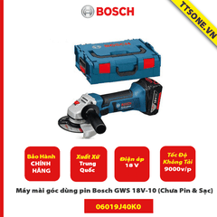 Máy mài góc dùng pin Bosch GWS 18V-10 (Chưa Pin & Sạc) - Chính Hãng