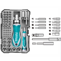 Bộ tuốc nơ vít đa năng 55 chi tiết Total TACSD30556