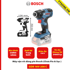 Máy vặn vít dùng pin Bosch GDR 180-LI (18V) - Chính Hãng