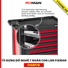 Tủ Đựng Đồ Nghề 7 Ngăn Con Lăn FIXMAN F5SRP7B - Chính hãng (958x766x645mm)