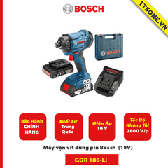 Máy vặn vít dùng pin Bosch GDR 180-LI (18V) - Chính Hãng