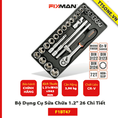 Bộ Dụng Cụ Sửa Chữa 1.2" 26 Chi Tiết FIXMAN F1BT47 - Chính hãng