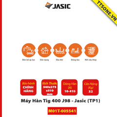 Máy Hàn Tig 400 J98 - Jasic (TP1) - Chính Hãng