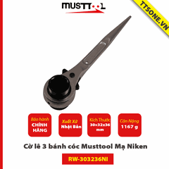 Cờ lê 3 bánh cóc Musttool RW-303236NI 30/32/36 12849 Mạ Niken - Chính Hãng