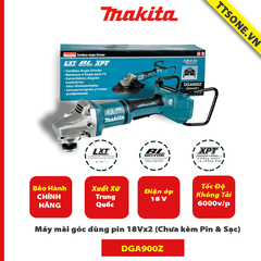 Máy mài góc dùng pin Makita DGA900Z 18Vx2 (Chưa kèm Pin & Sạc)-Chính Hãng