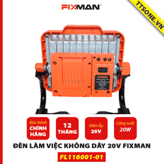 Đèn làm việc không dây 20V Fixman FL116001-01- Chính Hãng
