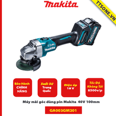 Máy mài góc dùng pin Makita GA003GM201 40V 100mm-Chính Hãng