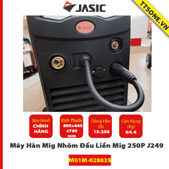 Máy Hàn Mig Nhôm Đầu Liền Mig 250P J249 (TP1)- Jasic - Chính Hãng
