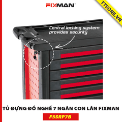 Tủ Đựng Đồ Nghề 7 Ngăn Con Lăn FIXMAN F5SRP7B - Chính hãng (958x766x645mm)