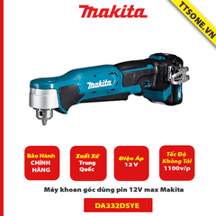 Máy khoan góc dùng pin 12V max Makita DA332DSYE - Chính Hãng