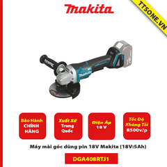 Máy mài góc dùng pin 18V Makita DGA408ZX1 (Chưa kèm Pin & Sạc) - Chính Hãng