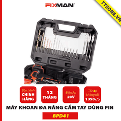 Máy Khoan Đa Năng Cầm Tay Dùng Pin FIXMAN  BPD41 - Chính Hãng