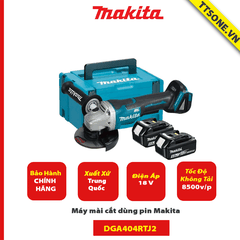 Máy mài cắt dùng pin Makita DGA404RTJ2 (18V) - Chính Hãng