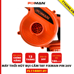 Máy Thổi Bụi Cầm Tay FIXMAN pin 20V FL114001-01 - Chính hãng