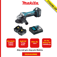 Máy mài góc chạy pin Makita DGA402RME - Chính Hãng