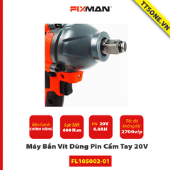 Máy Vặn Bulong Dùng Pin Cầm Tay 20V Fixman FL105002-01 Chính Hãng
