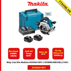 Máy Cưa Đĩa Makita DHS661RFJ (165MM/AWS/BL)(18V) - Chính Hãng