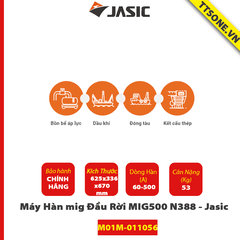 Máy Hàn mig Đầu Rời MIG500 N388 - Jasic (TP1)