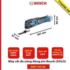 Máy cắt đa năng dùng pin Bosch GOP 12V-28 (SOLO) - Chính Hãng