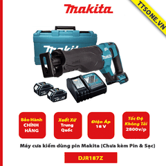 Máy cưa kiếm dùng pin Makita DJR187Z 18V (Chưa kèm Pin & Sạc) - Chính Hãng