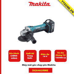 Máy mài góc chạy pin Makita DGA402RME - Chính Hãng