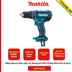 Máy khoan búa vặn vít dùng pin Makita DHP482Z 18V (Chưa kèm Pin & Sạc)