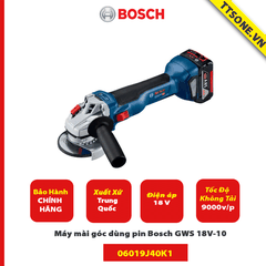 Máy mài góc dùng pin Bosch GWS 18V-10 - Chính Hãng