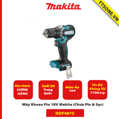 Máy Khoan Pin 18V Makita DDF487Z (Chưa Pin & Sạc) - Chính Hãng
