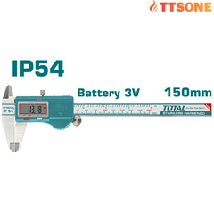 Thước cặp điện tử IP54 TOTAL TMT321506 (0-150mm) - Chính Hãng