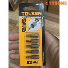Bộ 5 Đầu Tua Vít Dạng Hoa Thị TOLSEN 20276