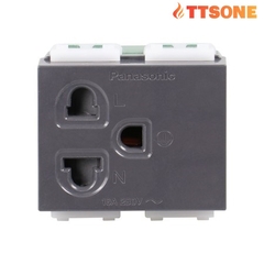 Ổ Cắm Đơn 3 Chấu Màu Xám PANASONIC WEV1181-7H
