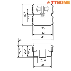 Ổ Cắm Đơn 3 Chấu Màu Xám PANASONIC WEV1181H