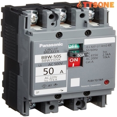 Cầu Dao MCCB 3P 50A 10kA/2.5kA (200V/415V) PANASONIC BBW350SKY