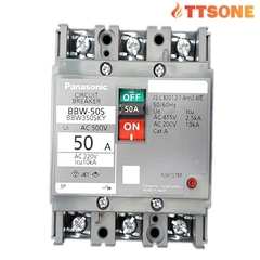 Cầu Dao MCCB 3P 50A 10kA/2.5kA (200V/415V) PANASONIC BBW350SKY